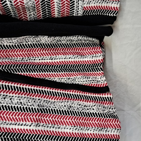 3X Black, Zipper up Red and White Chico's Jacket - Picture 3 of 5